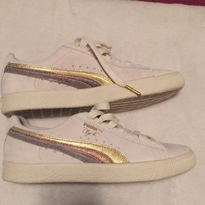 Puma cream gold bronze glitter new 6 defect